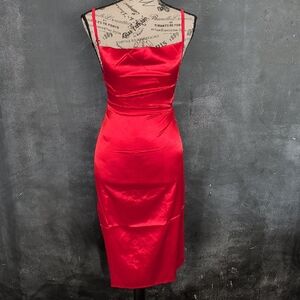 Matilda Satin Lace Up Dress